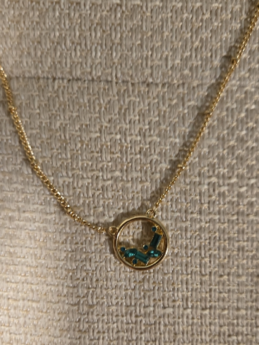 Vince Camuto Green Crystal Pendant Necklace- Women Jewelry - Picture 3 of 8